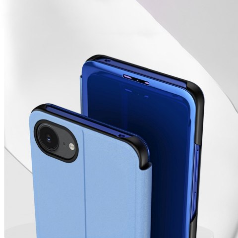 Etui pokrowiec z klapką na iPhone 16e Clear View Case - niebieski