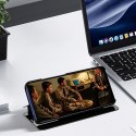 Etui pokrowiec z klapką na iPhone 16e Clear View Case - niebieski
