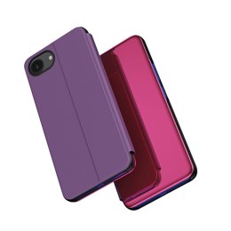 Etui pokrowiec z klapką na iPhone 16e Clear View Case - różowy