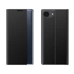 Etui pokrowiec z klapką podstawką na iPhone 16e New Sleep Case - czarny