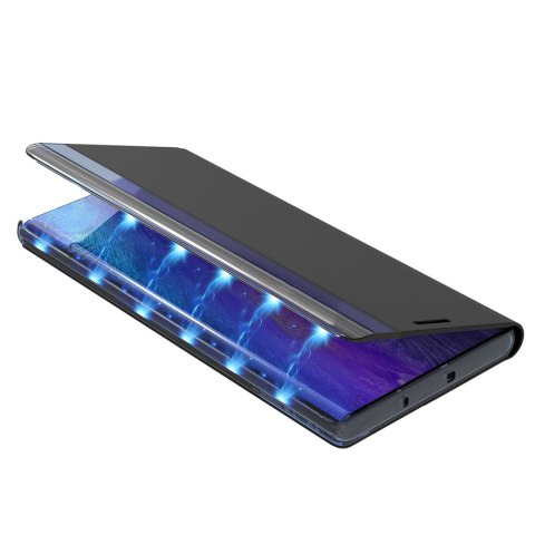 Etui pokrowiec z klapką podstawką na iPhone 16e New Sleep Case - niebieski