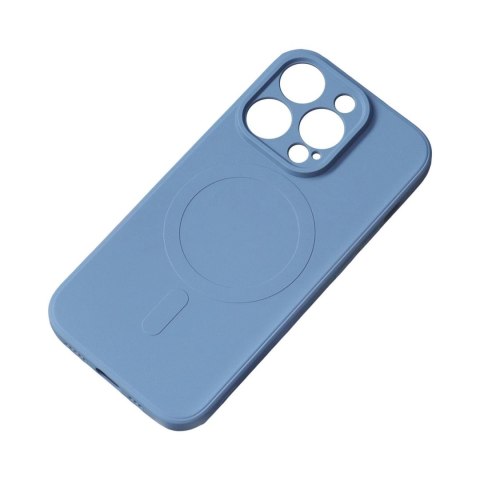 Etui silikonowe na Samsung Galaxy S25 Edge Silicone Case MagSafe - niebieskie