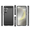 Etui silikonowe plecki na iPhone 16e Carbon Case - czarne