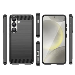 Etui silikonowe plecki na iPhone 16e Carbon Case - czarne