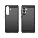 Etui silikonowe plecki na iPhone 16e Carbon Case - czarne