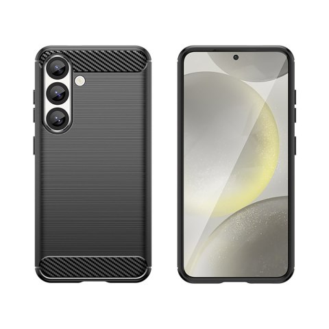 Etui silikonowe plecki na iPhone 16e Carbon Case - czarne