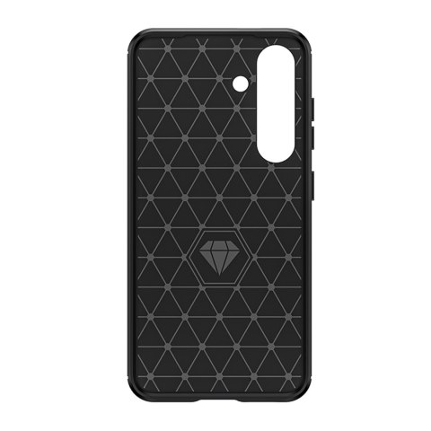 Etui silikonowe plecki na iPhone 16e Carbon Case - czarne