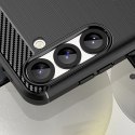 Etui silikonowe plecki na iPhone 16e Carbon Case - czarne