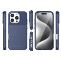 Etui silikonowy pancerny pokrowiec na iPhone 16e Thunder Case - niebieski