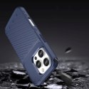 Etui silikonowy pancerny pokrowiec na iPhone 16e Thunder Case - niebieski