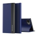 Etui z klapką podstawką na iPhone 16e Sleep Case Pro - niebieskie