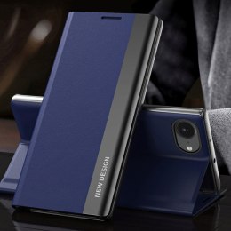 Etui z klapką podstawką na iPhone 16e Sleep Case Pro - niebieskie