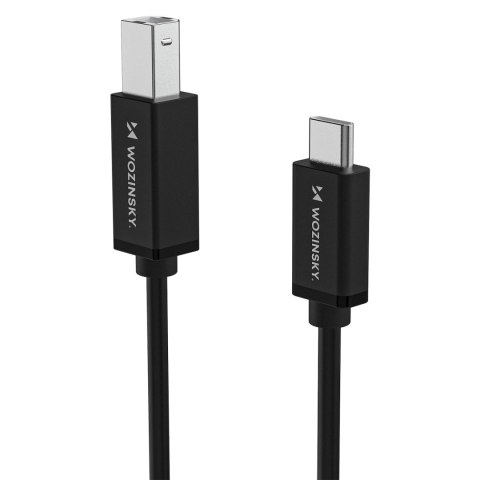 Kabel przewód do skanera drukarki USB-B - USB-C 2m - czarny