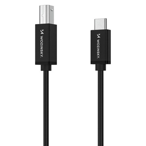 Kabel przewód do skanera drukarki USB-B - USB-C 2m - czarny