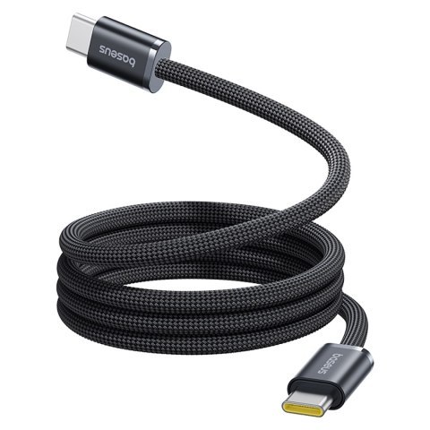 Kabel przewód nieplączący USB-C 100W 1m - czarny