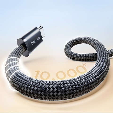 Kabel przewód nieplączący USB-C 100W 1m - czarny