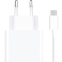 Ładowarka sieciowa USB-A 33W z kablem USB-C - biała