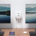 Listwa kostka zasilająca rozdzielacz USB-A USB-C AC Typ Schuko - biały