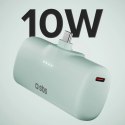 Powerbank EcoPower 5000 mAh 10W z wbudowanym portem USB-C - zielony