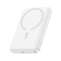 Powerbank bezprzewodowy EnerFill FM11 10000mAh 22.5W MagSafe z kablem USB-C 30cm - biały