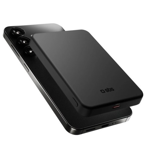 Powerbank bezprzewodowy Mag Power Qi2 5000 mAh MagSafe USB-C PD 20W- czarny