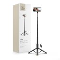 Selfie Stick kijek do zdjęć statyw tripod składany z pilotem Bluetooth 146 cm