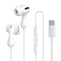 Słuchawki przewodowe douszne Encok CZ20 USB-C - białe