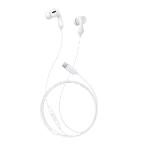 Słuchawki przewodowe douszne Encok CZ20 USB-C - białe