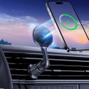 Uchwyt samochodowy z ładowarką indukcyjną do telefonu na kratkę Qi MagSafe 15W