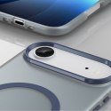 Etui case na iPhone 17 Air Magnetic Abrasive MagSafe - matowe niebieskie