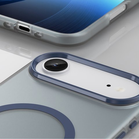 Etui case na iPhone 17 Air Magnetic Abrasive MagSafe - matowe niebieskie