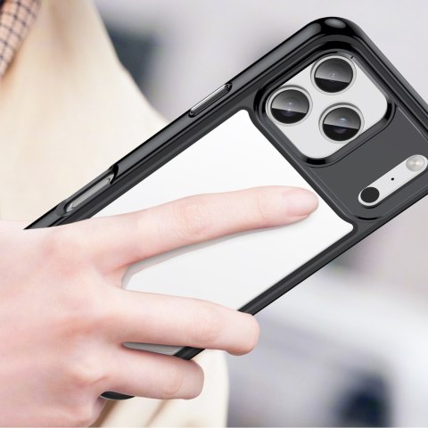Etui case pokrowiec na iPhone 17 Pro Outer Space - czarne przezroczyste