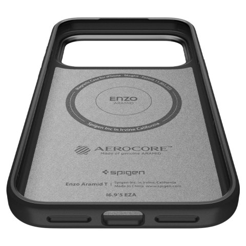 Etui ochronne case na iPhone 17 Pro Enzo Aramid T MagSafe - czarne
