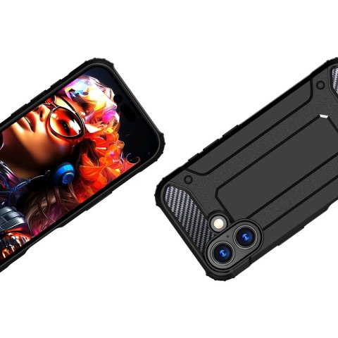 Etui pancerne na iPhone 17 Hybrid Armor - czarne