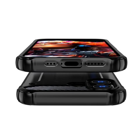 Etui pancerne na iPhone 17 Hybrid Armor - czarne
