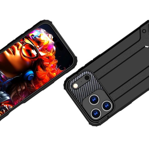 Etui pancerne na iPhone 17 Pro Hybrid Armor - czarne