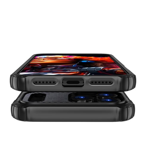 Etui pancerne na iPhone 17 Pro Max Hybrid Armor - czarne