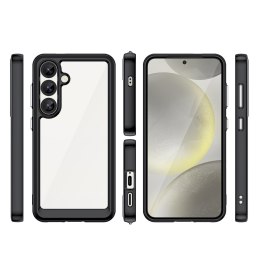 Etui pokrowiec na Samsung Galaxy S25 Edge z elastyczną ramką Outer Space Case - czarne