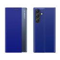 Etui pokrowiec na Samsung Galaxy S25 Edge z klapką podstawką New Sleep Case - niebieskie