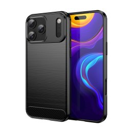 Etui pokrowiec ochronny na iPhone 17 Pro Carbon Case - czarne
