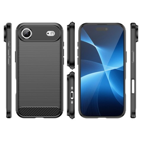 Etui pokrowiec plecki na iPhone 17 Air Carbon Case - czarne