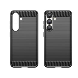 Etui silikonowe na Samsung Galaxy S25 Edge Carbon Case - czarne