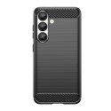 Etui silikonowe na Samsung Galaxy S25 Edge Carbon Case - czarne