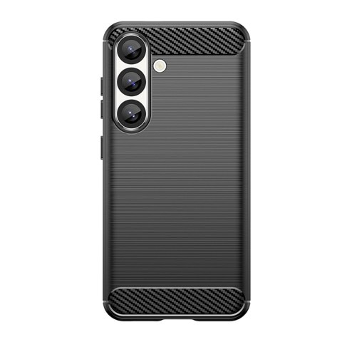 Etui silikonowe na Samsung Galaxy S25 Edge Carbon Case - czarne