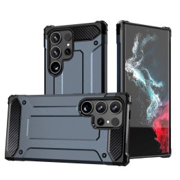 Pancerne hybrydowe etui na Samsung Galaxy S25 Edge Hybrid Armor - niebieskie
