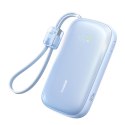 Powerbank 20000mAh 22.5W z wyświetlaczem kablem EnerFill FC21 Qpow 3 Ultra - niebieski