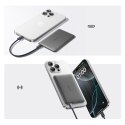 Powerbank magnetyczny Ultra-Slim 5000mAh 20W PicoGo AM41 MagSafe z kablem USB-C 30cm - czarny