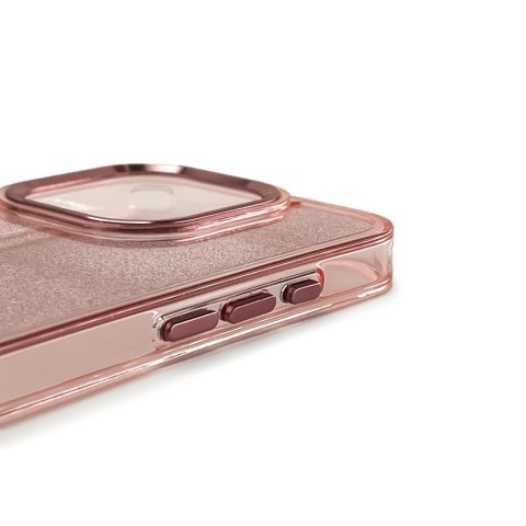 Etui brokatowe na Samsung Galaxy S25 Edge Glitter Case - różowe
