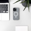 Etui brokatowe na Samsung Galaxy S25 Edge MagSafe Glitter Case - białe