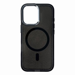 Etui brokatowe na Samsung Galaxy S25 Edge MagSafe Glitter Case - czarne